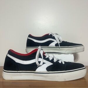 Vintage Y2K Air Speed Skate Shoes Black & White With Red Men's Size 8.5